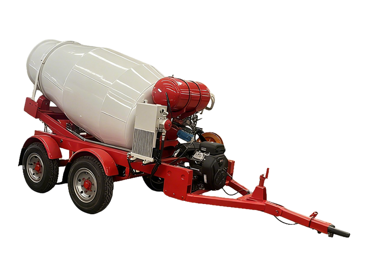 Trailer concrete mixer truck