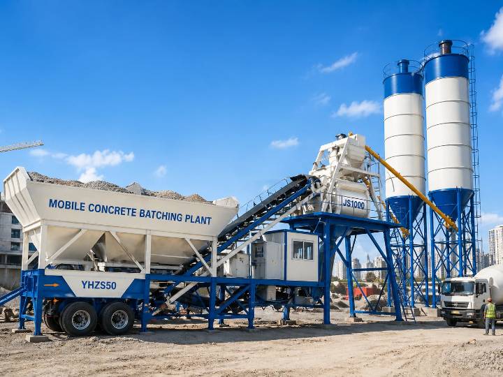 Mobile Concrete Batching Plant
