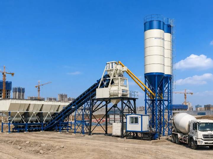 Foundation-free Concrete Batching Plant