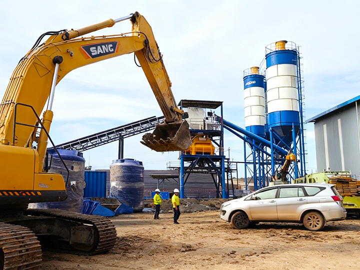 75m³/h Stationary Concrete Batching Plant