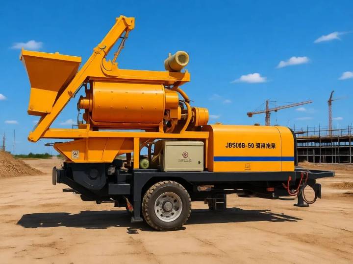 Twin Shaft Concrete Mixer Pump