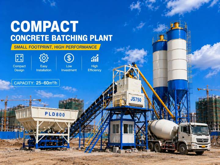 Compact Concrete Batching Plant