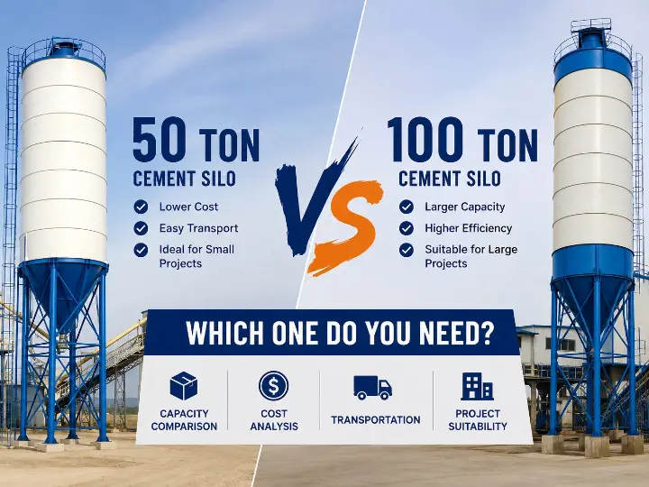 50 Ton vs 100 Ton Cement Silo: Which One Do You Need?