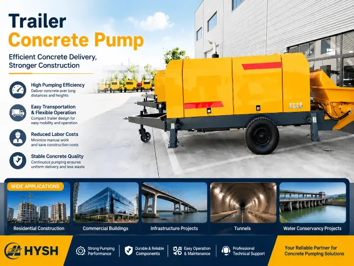 Trailer Concrete Pump: A Reliable Solution for Efficient Concrete Delivery