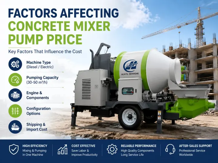 Concrete Mixer Pump Price: Factors That Affect the Cost