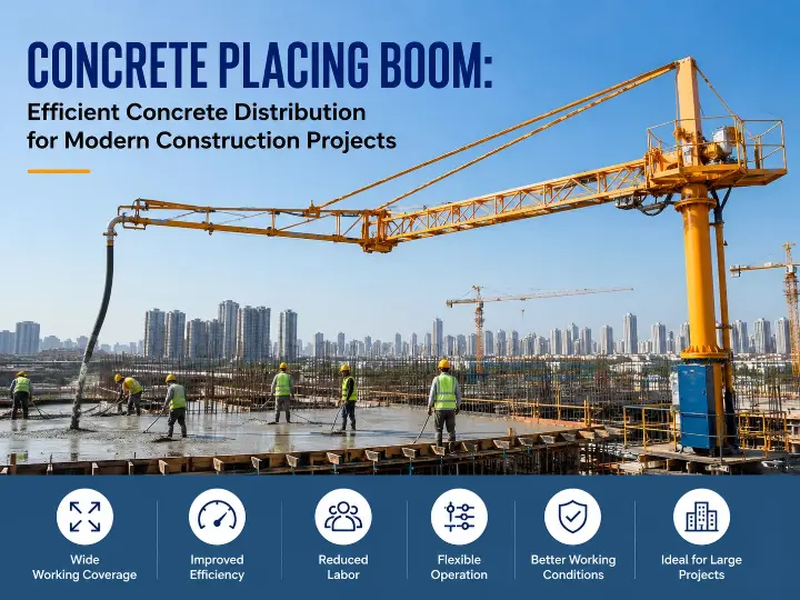 Concrete Placing Boom: Efficient Concrete Distribution for Modern Construction Projects