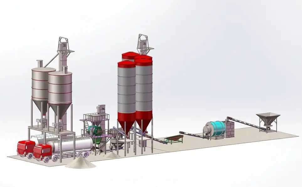 Complete Dry Mortar Production Line