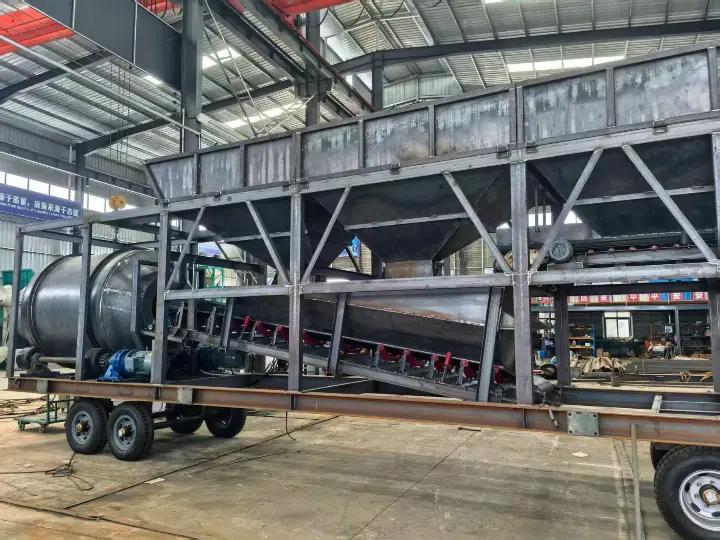 YHZS60 Mobile Concrete Batching Plant case