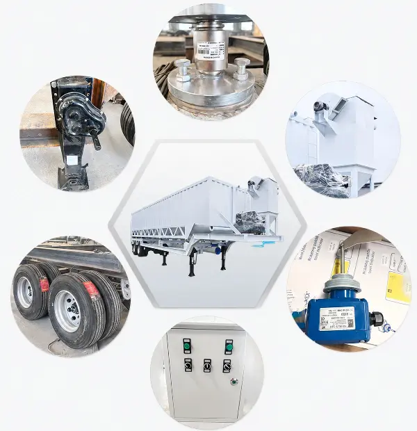 horizontal cement silo Main Components